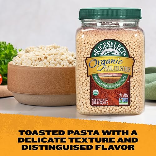 Miniatura 9 de RiceSelect Cuscús de perlas tricolor, 24.5 onzas, 1.53 libras (paquete de 1), 903729SU