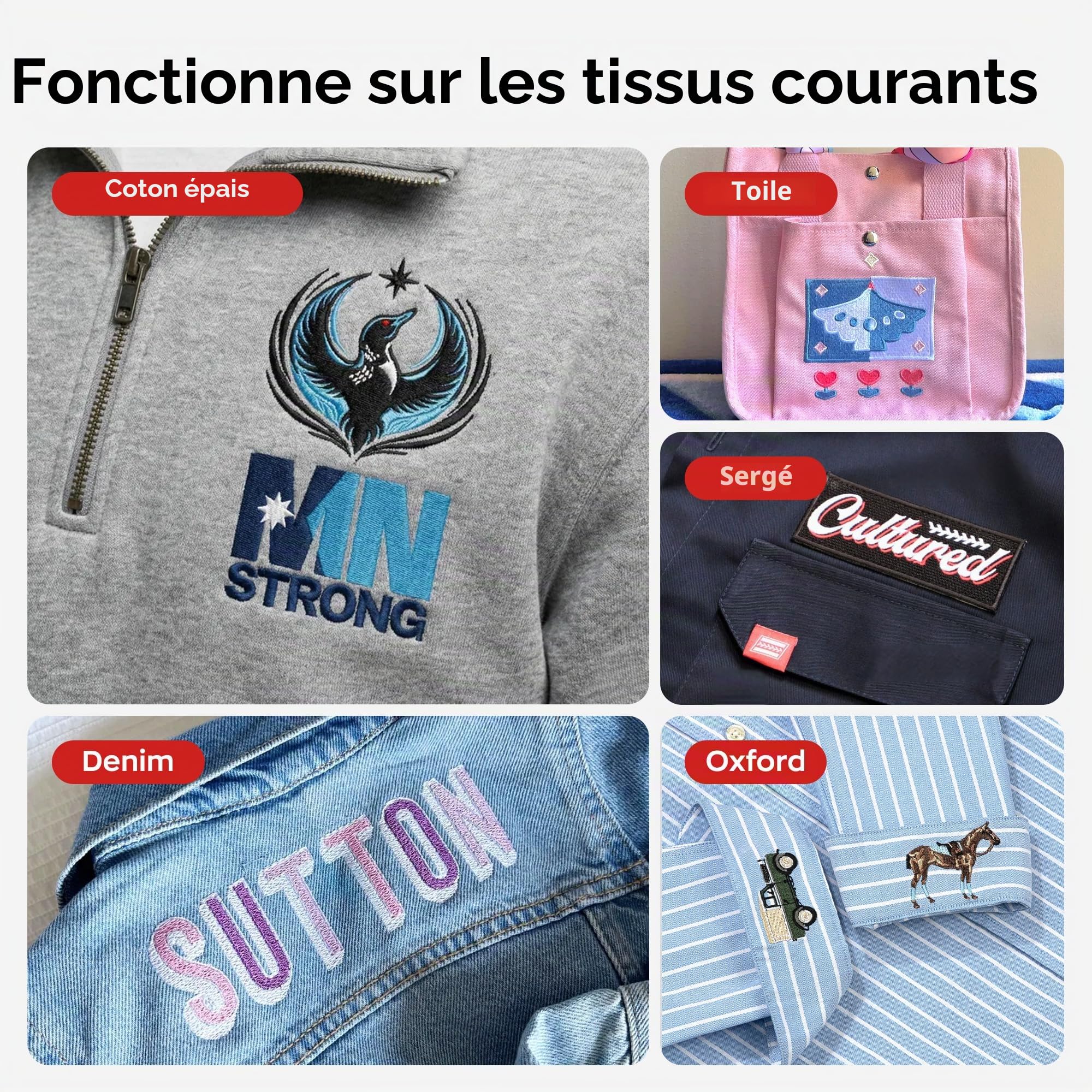 Richword Selected Support de broderie stabilisateur détachable, rouleau de 30,5 cm x 22,8 m, 57 g, poids moyen, pour machines à broder commerciales et domestiques. | Déchirure propre, support stable, compatible avec la plupart des machines à broder
