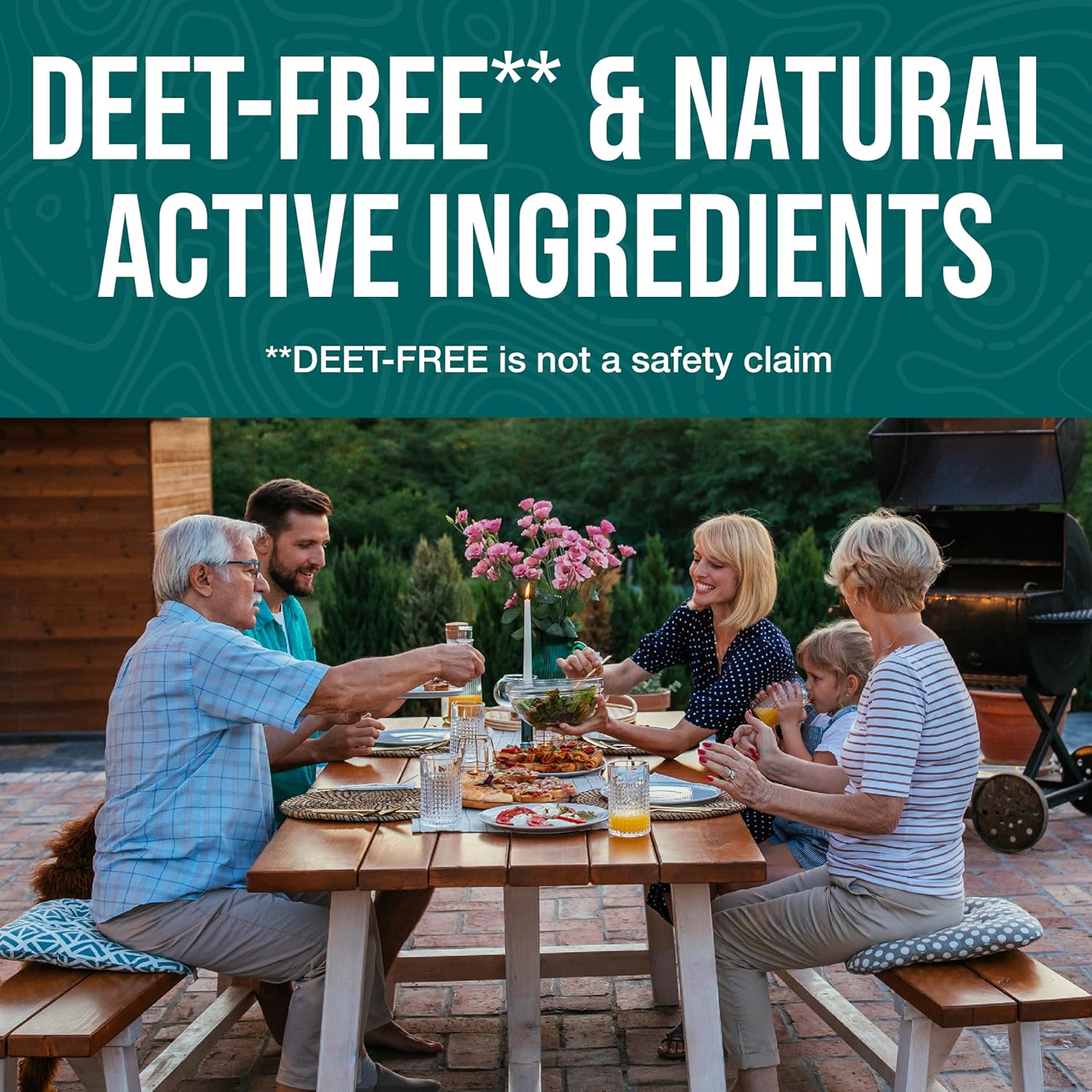 No Mosquitoz Botanical Insect Repellent, DEET-Free, Made with Natural Essential Oils, Non-Greasy Formula, Made in The USA, Woodsy Scent, 4 Ounce Spray Bottle