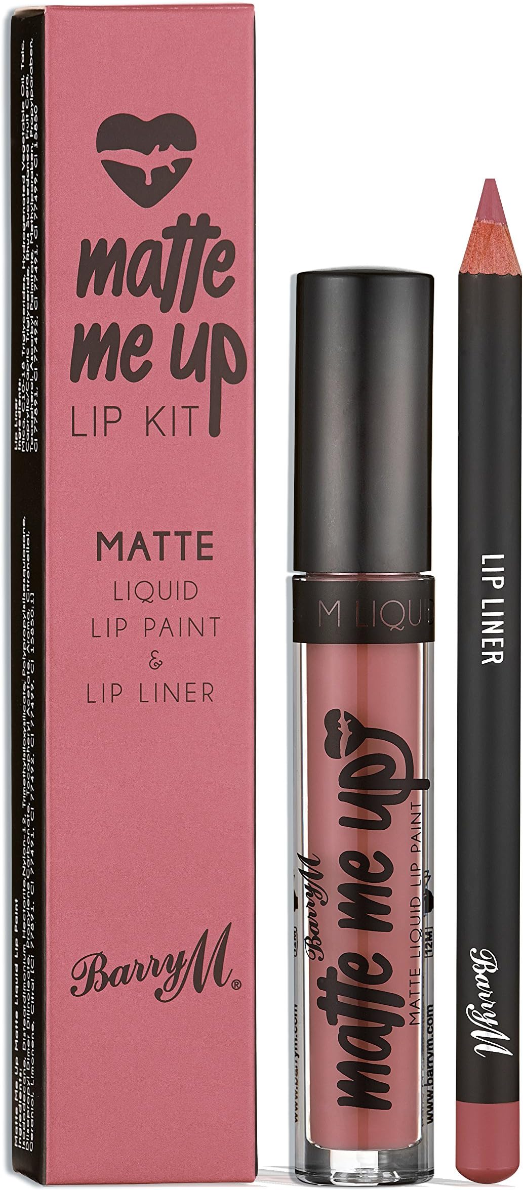 Barry MCosmetics Matte Me Up Liquid Lip Kit, Ride or Die