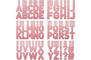 232 Pcs 24 Sheets Large Glitter Letter Stickers Big Font Alphabet Letter...