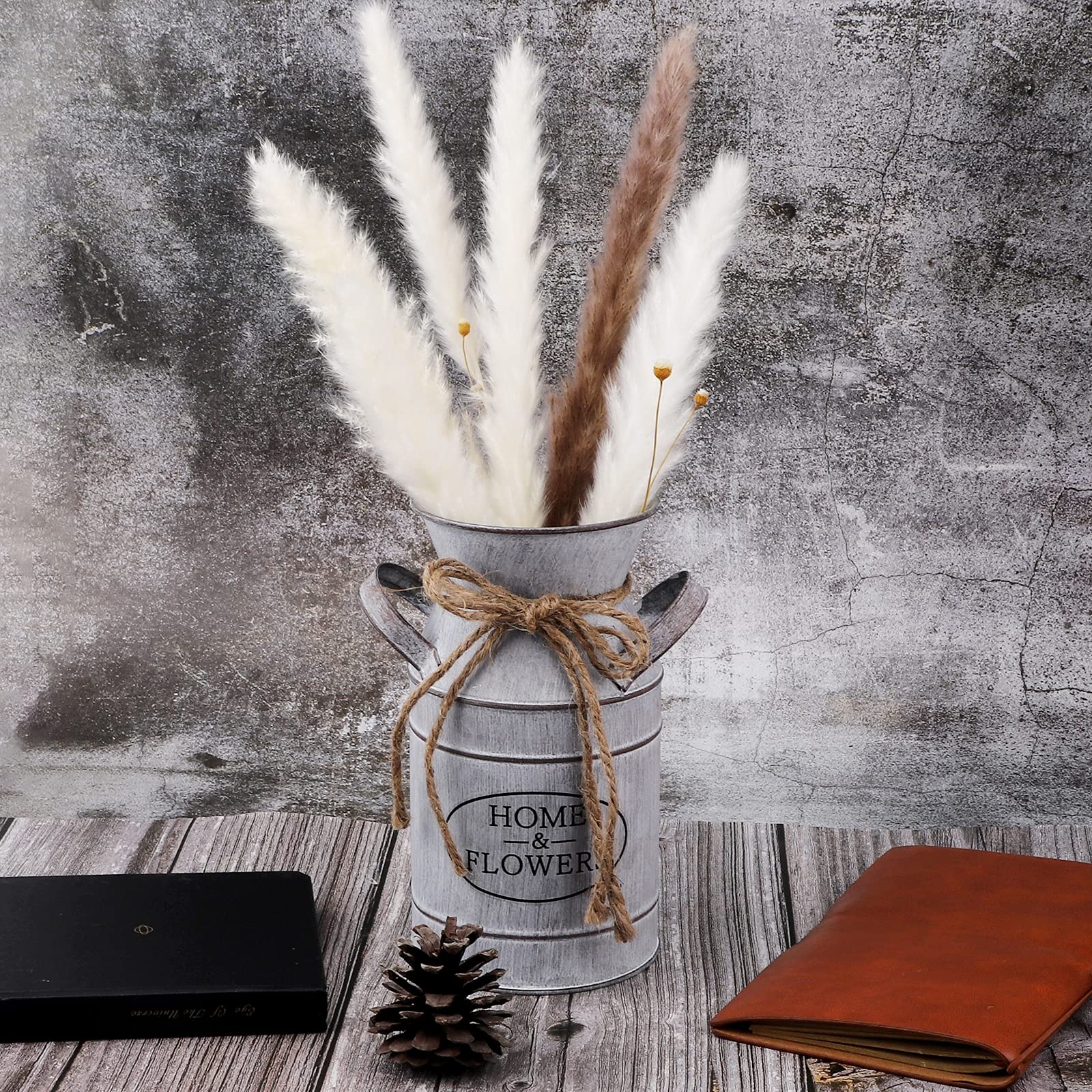 KRUGVASE Metall Blumentopf – Rustikal, Verzinkt, Shabby Chic, 19 X 10 Cm, Dekorativer Übertopf Für Haus & Garten