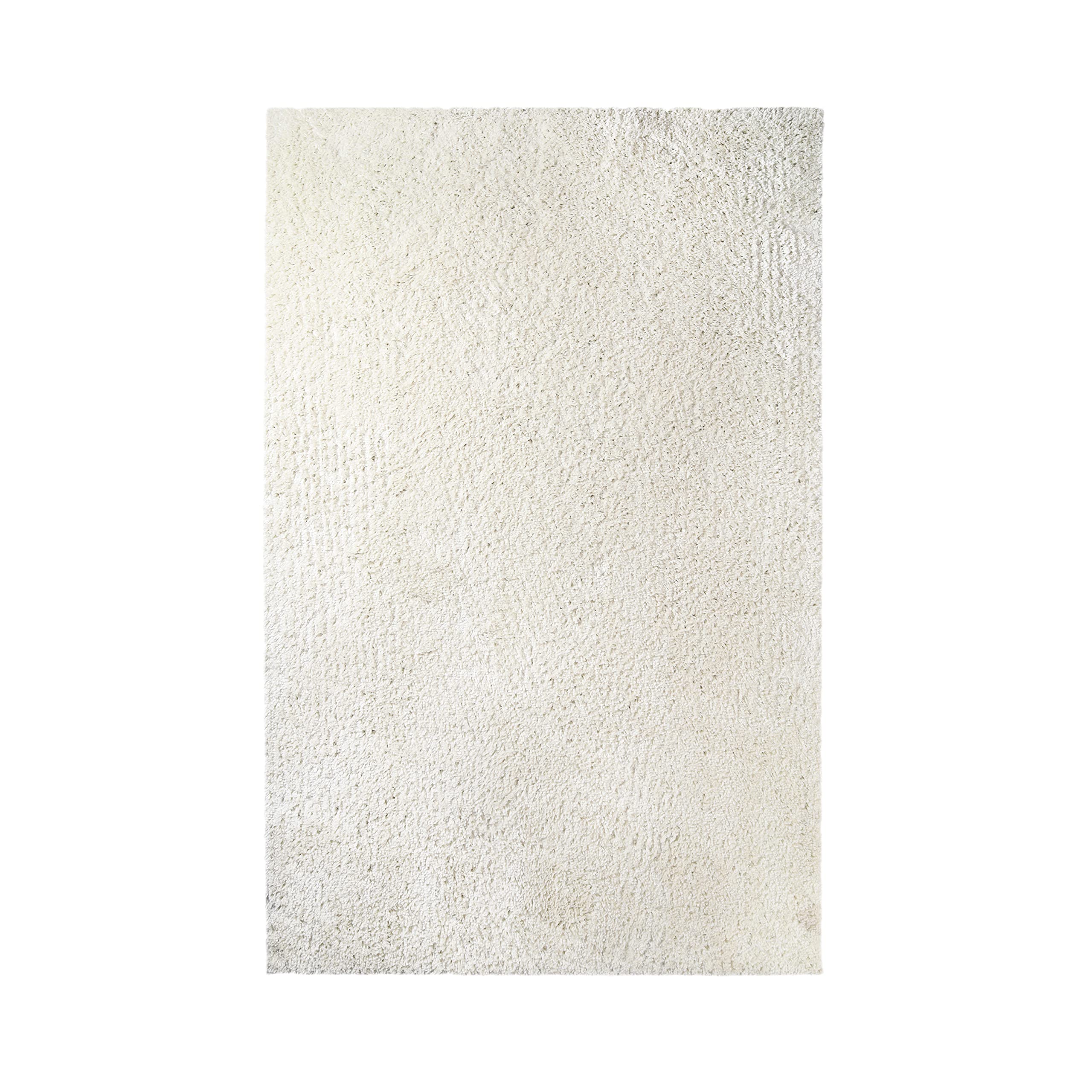 Superior Indoor Large Shag Area Rug with Cotton Backing, Ultra Plush and Soft, Fuzzy Rugs for Living Room, Bedroom, Office, Playroom, Kids, Home Floor Decor, Berlin Collection, 8' X 10', Ivory
