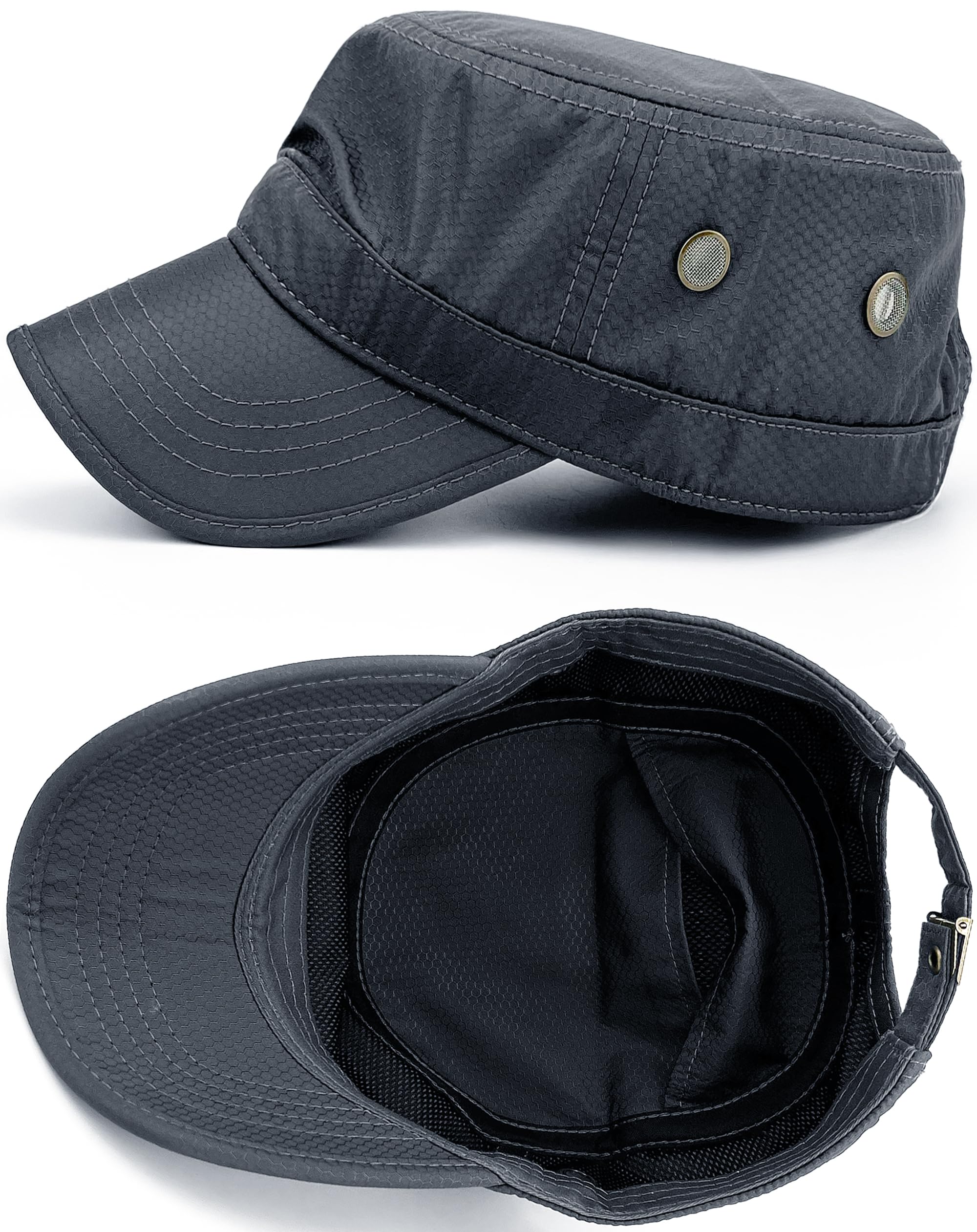 REDSHARKS Inner Pocket Military Hat Quick Dry Cadet Cap Army Flat Top
