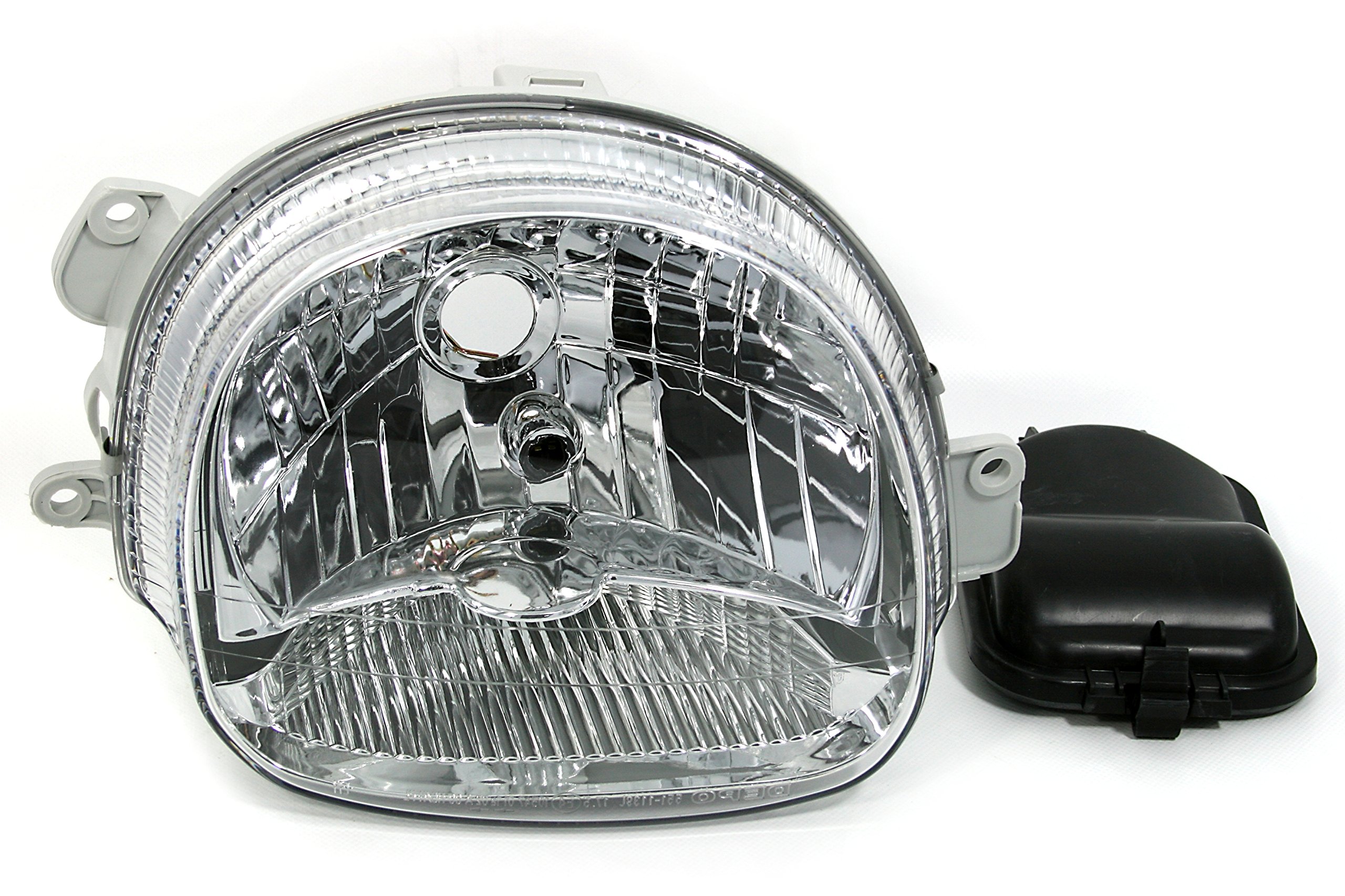 Scheinwerfer Set in Klarglas für Renault Twingo 1 (4/2000-9/2007, Halogen) | Aftermarket-Ersatzteil, links, rechts, H4, Facelift, Upgrade, vorbereitet für elektrische LWR,
