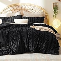 Vista 29 de Bedsure Funda de Edredón Bohemia Tamaño Full, Suave y Cómoda, Diseño Elegante Bohemio, Ropa de Cama Bohemia para Decoración, Funda de 03 - Blanco