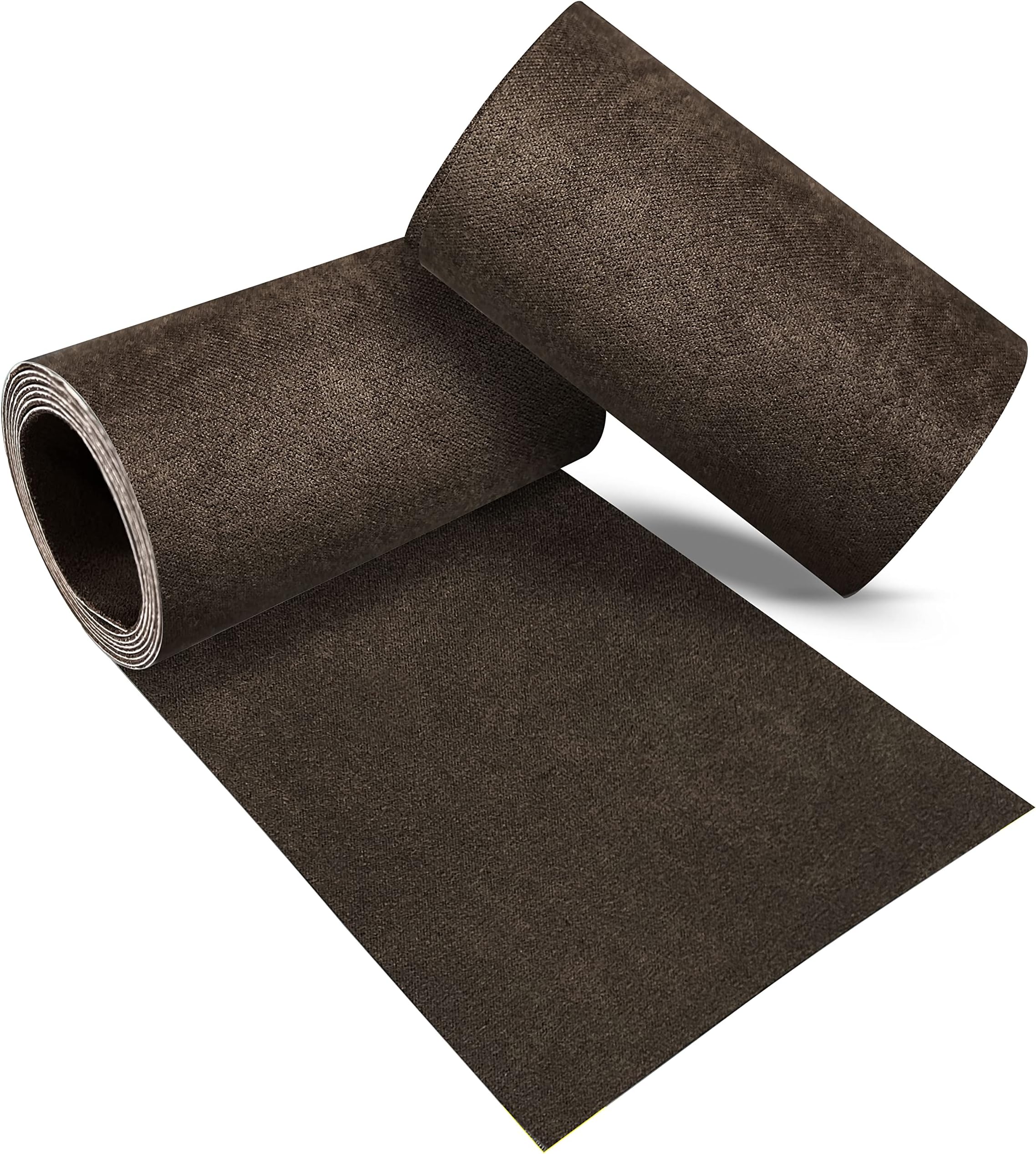 Azobur Rectangular Velvet Repair Patch, Self-Adhesive Flannel Fabric Patch, Multi Colors, Microfiber Patch，Can be Used to Patch Sofas, Car Seats, Handbags, Jacket Holes and Tears (Dark Brown)