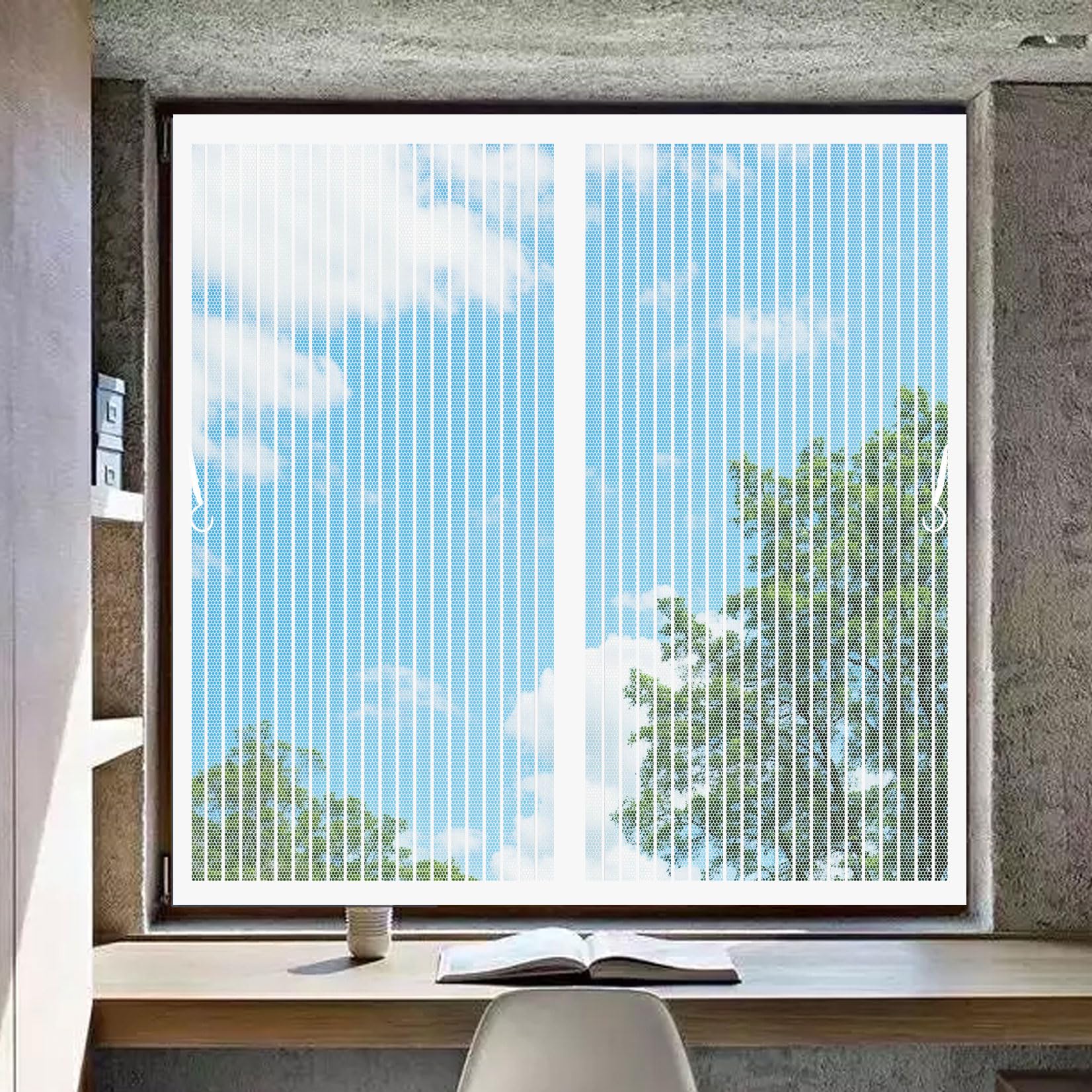 Moustiquaire pour porte de terrasse avec joint magnétique blanc 86x110
