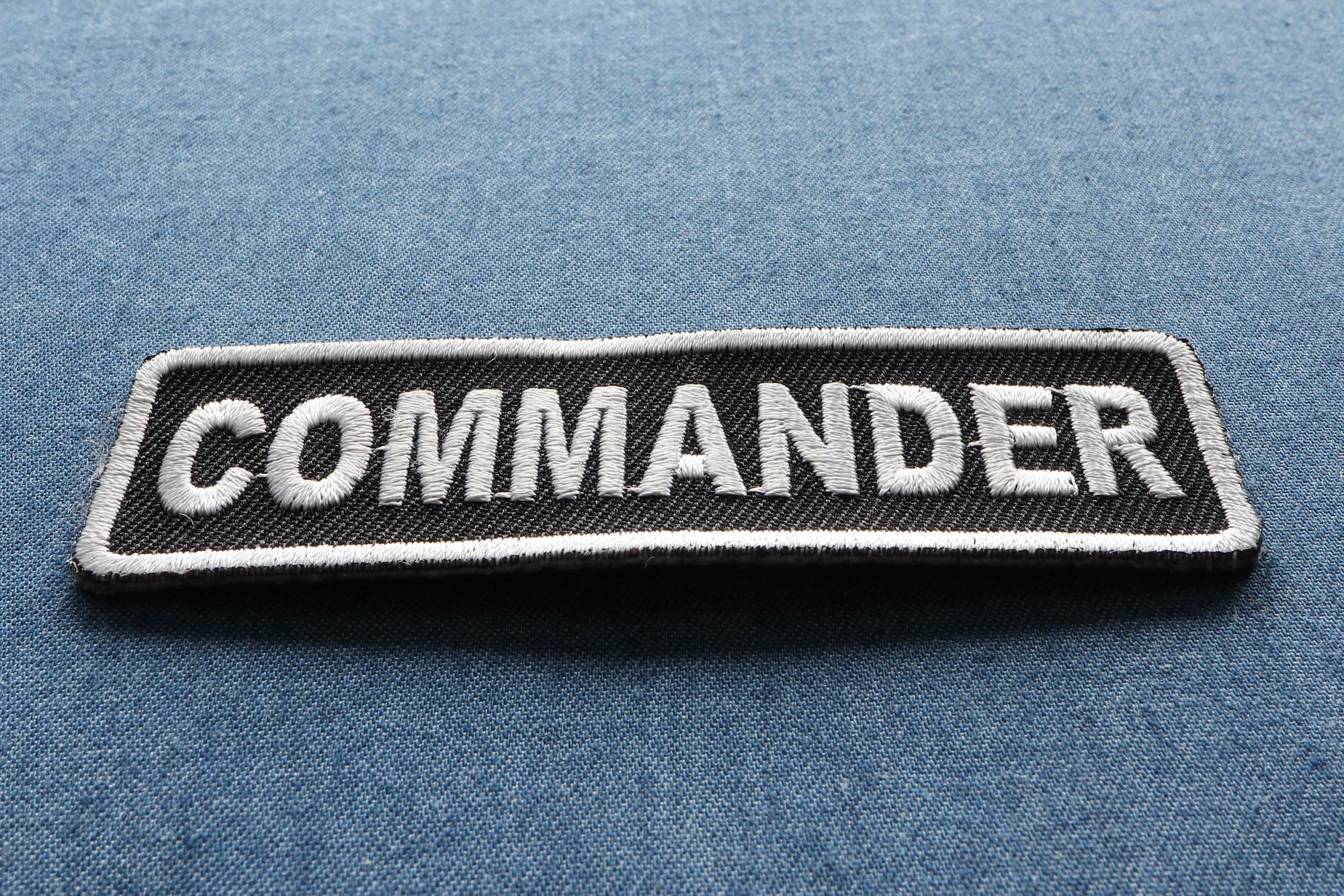 Amazon.com: Commander Patch - 3.5x1 inch. Embroidered Iron on