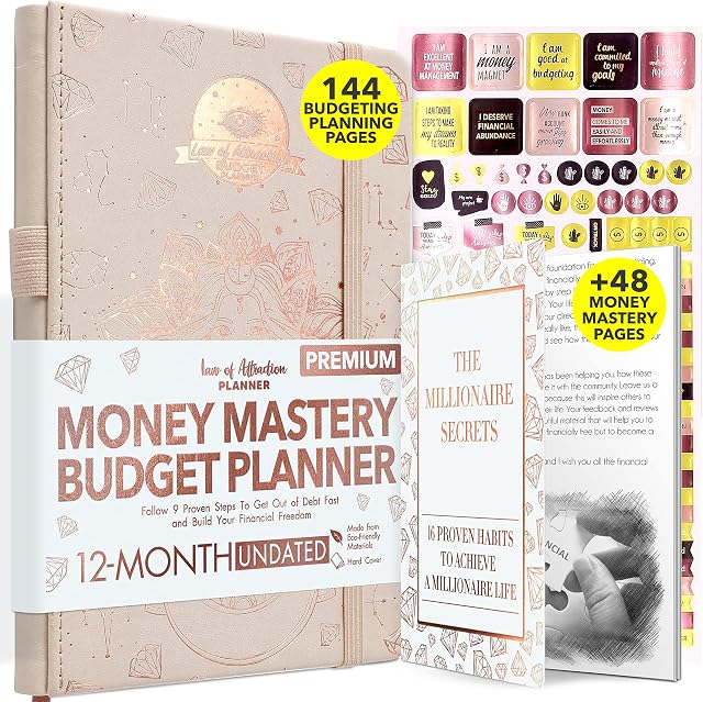 Financial Planner & Monthly Budget Planner and Monthly Bill Organizer - 12 Month Journey to Financial Freedom, Monthly Budget Book Planner | Much More Then Just a Budgeting Planner or Finance Planner