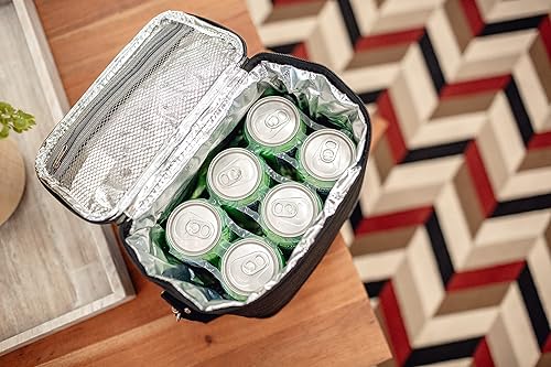 Miniatura 4 de Simple Modern Lonchera de cuero vegano para mujeres, hombres, trabajo  Caja térmica reutilizable aislada linda bolsa de piel sintética  Colección