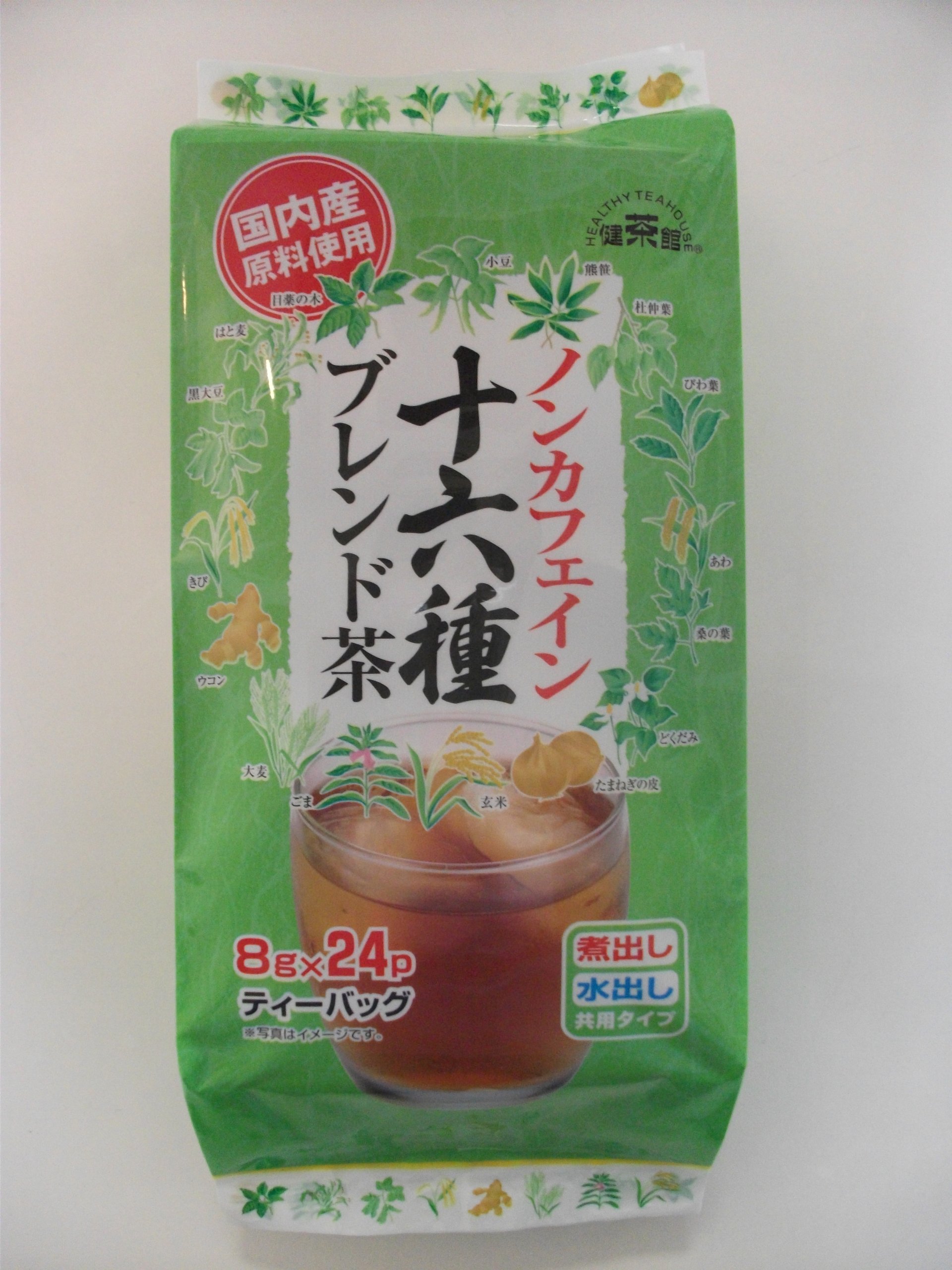 Amazon | 梶商店 健茶館 ノンカフェイン十六種ブレンド茶 24p×2