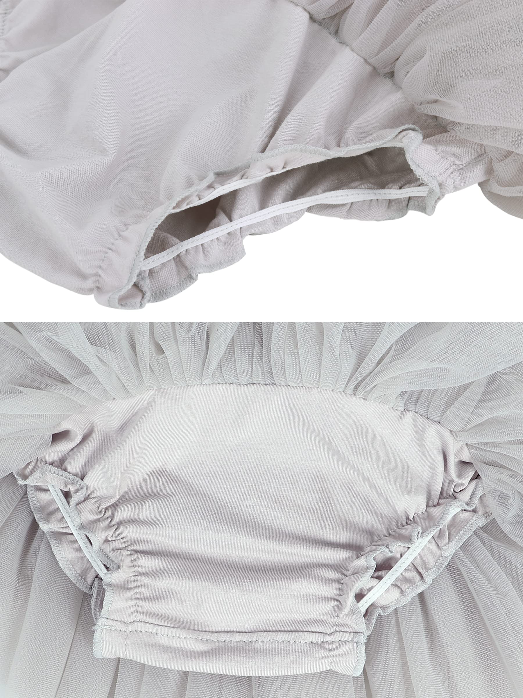 Bébé Tout-Petit Enfant Fille Tutu Princesse Mini Jupe Super Doux Tulle Taille Élastique Ballet Avec Protège-Couche + Bandeau