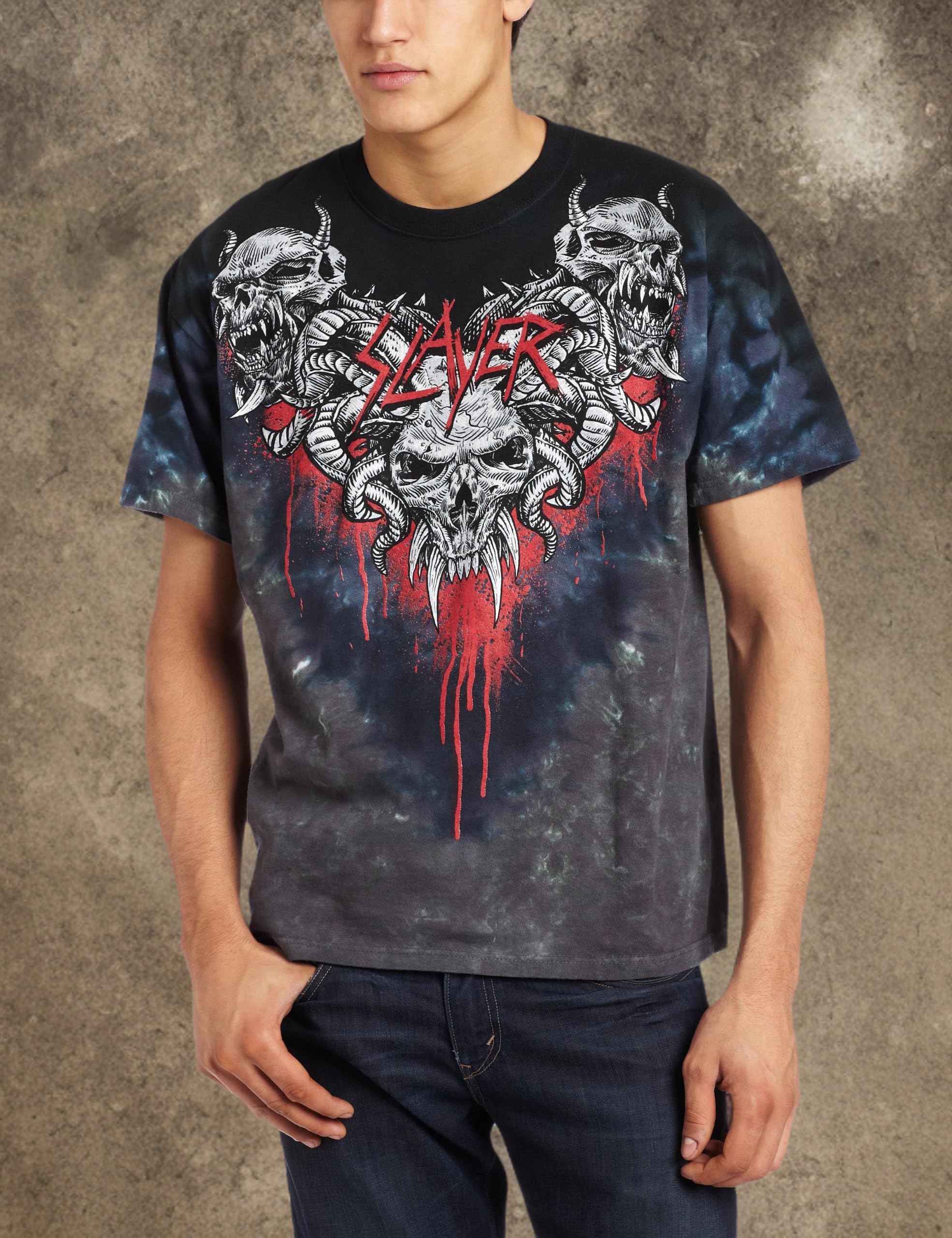 Liquid Blue Slayer Hell Awaits T-Shirt Maglietta Slayer Hell Awaits Unisex - Adulto (Pacco da 1)