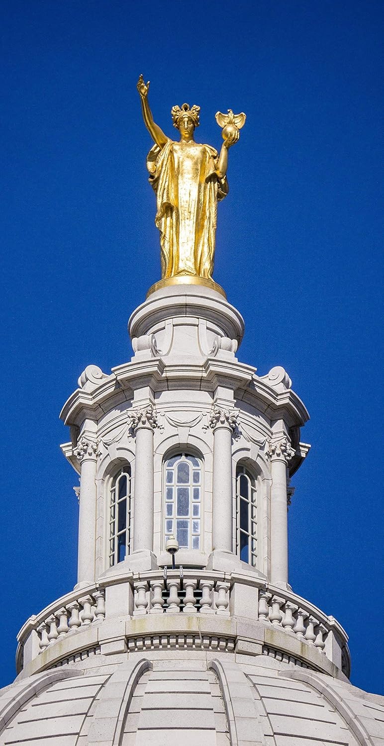 Wisconsin - Bronze Statue on the Capitol, Madison, Wisconsin Photograph