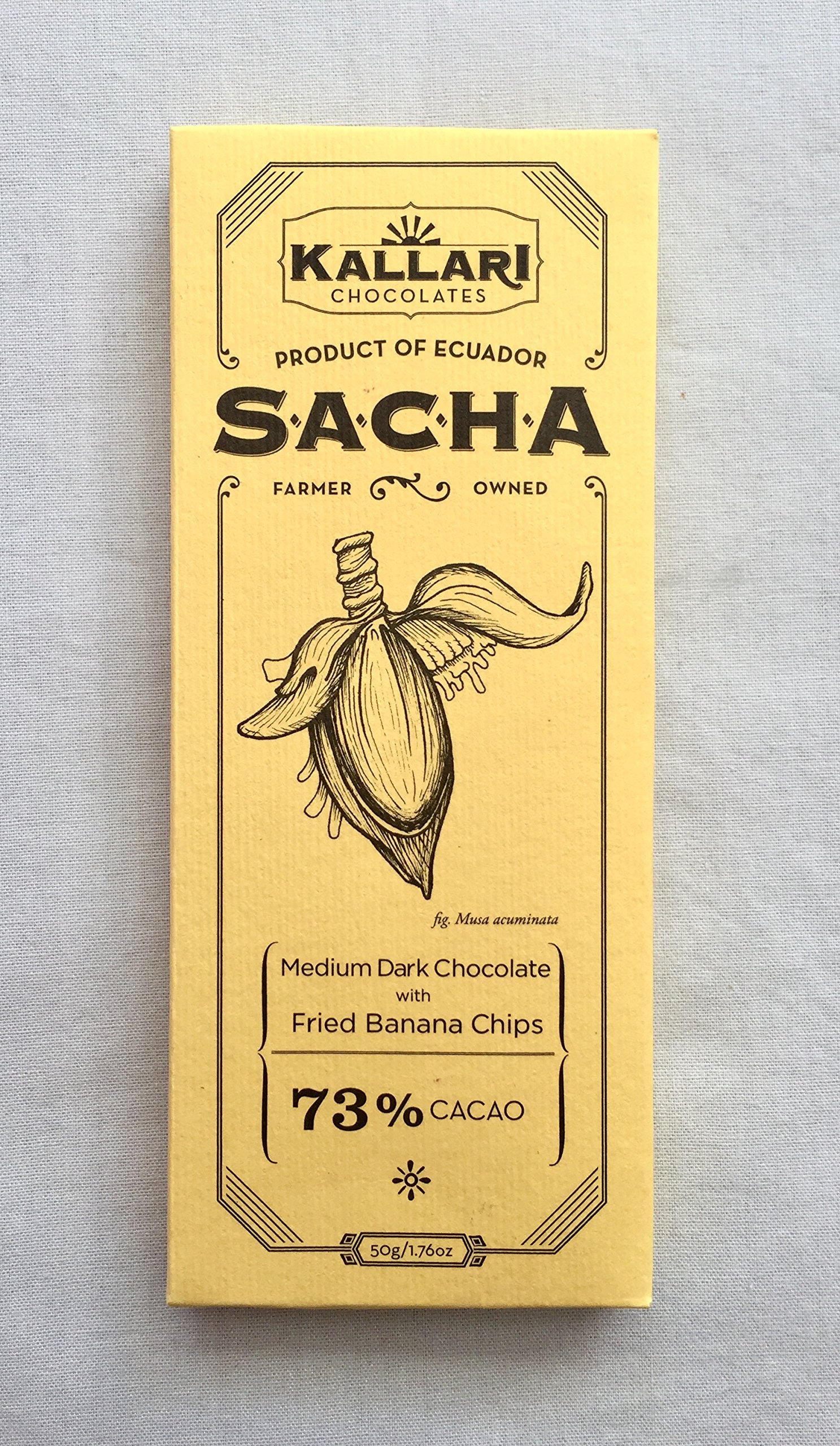Kallari Artisan Chocolate (Artisan Chocolate | Fried Banana Chips, Single Bar)