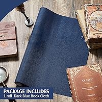 Vista 3 de PerKoop Paño para encuadernación de libros, 40 x 16 pulgadas, superficie de tela, con respaldo de papel, archivo, europeo, duradero, fuerte