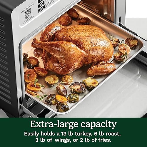 Miniatura 3 de Cuisinart - Horno de aire digital extra grande de 15 en 1 con bandeja 2 en 1 de 9"x13", freidora de aire para 4 libras de alitas de pollo, cocina
