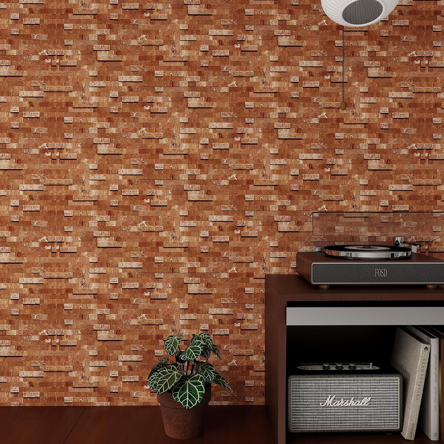 5-Sheet 3D Natural Stone Mosaic Tiles, 12"x11" Peel and Stick Backsplash, Mixed Gray Self Adhesive Wall Tiles for Kitchen Bathroom Fireplace