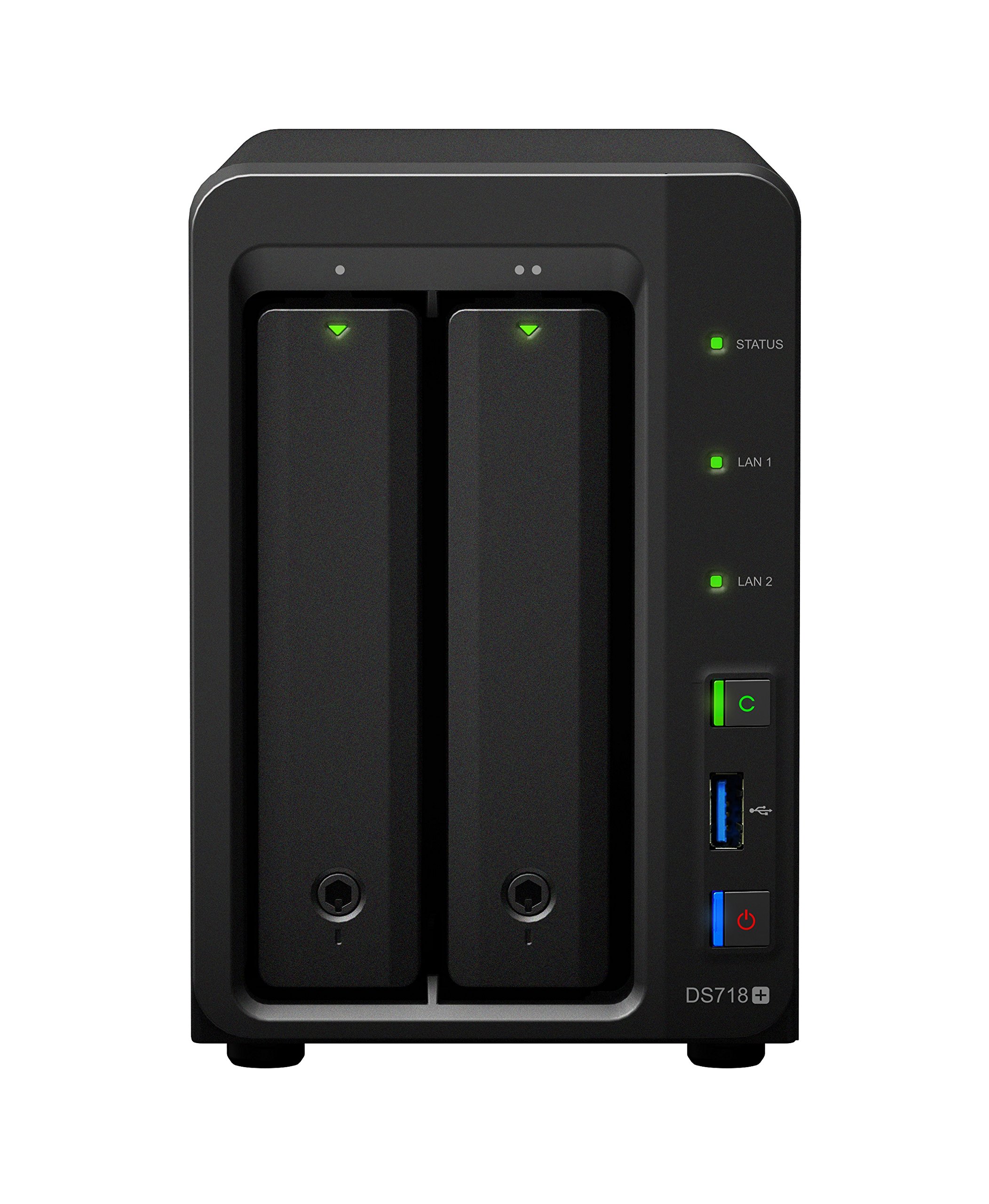 Synology Ds718+ 2tb 2 X 1tb 2 Bay Desktop NAS Unit : Amazon.in