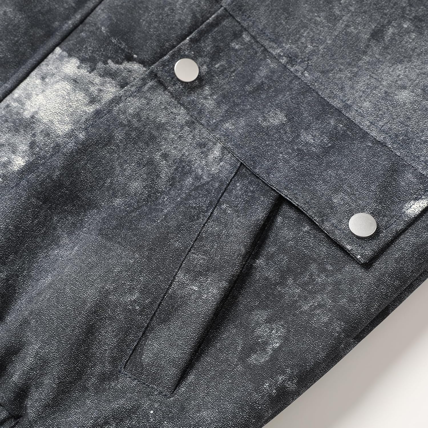 Men'S American Streetwear Jacket—Oxford Check Waterproof Fabric, 3d Contoured Cut, Slanted Slash Pockets