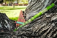 Vista 5 de Tubo de flauta de madera de bambú natural con estampado tribal multicolor correa de algodón tejida Regalos de viento de madera hecho a mano