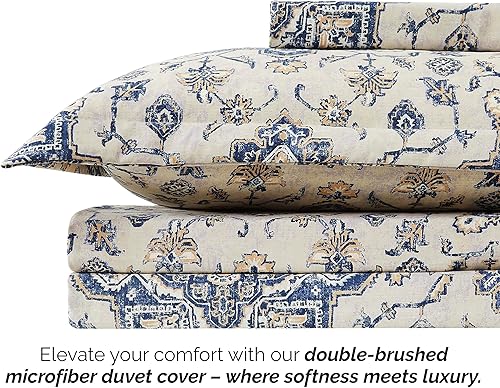 Miniatura 5 de Southshore Fine Living, Inc. Persia Collection - Juego de funda de edredón de tamaño King extragrande, funda de edredón estampada de 3 piezas, dos