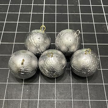 5Pcs Cannon Ball sinkers 16oz Lead Fishing Weight
