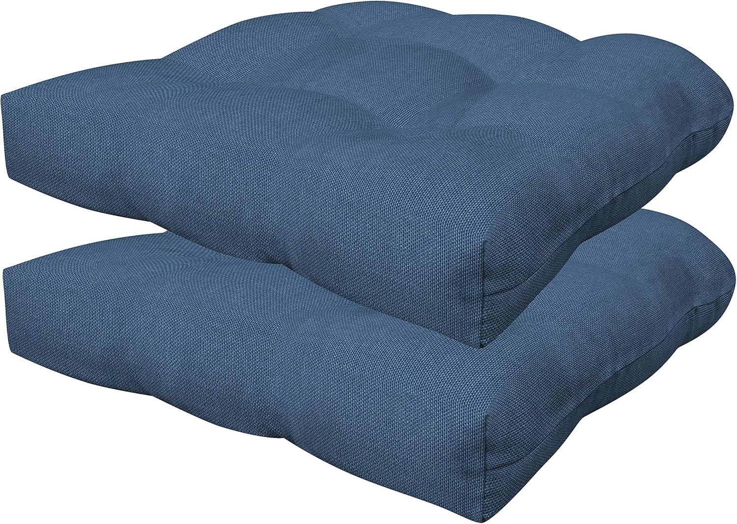 Indoor/Outdoor Textured Solid Pacific Blue