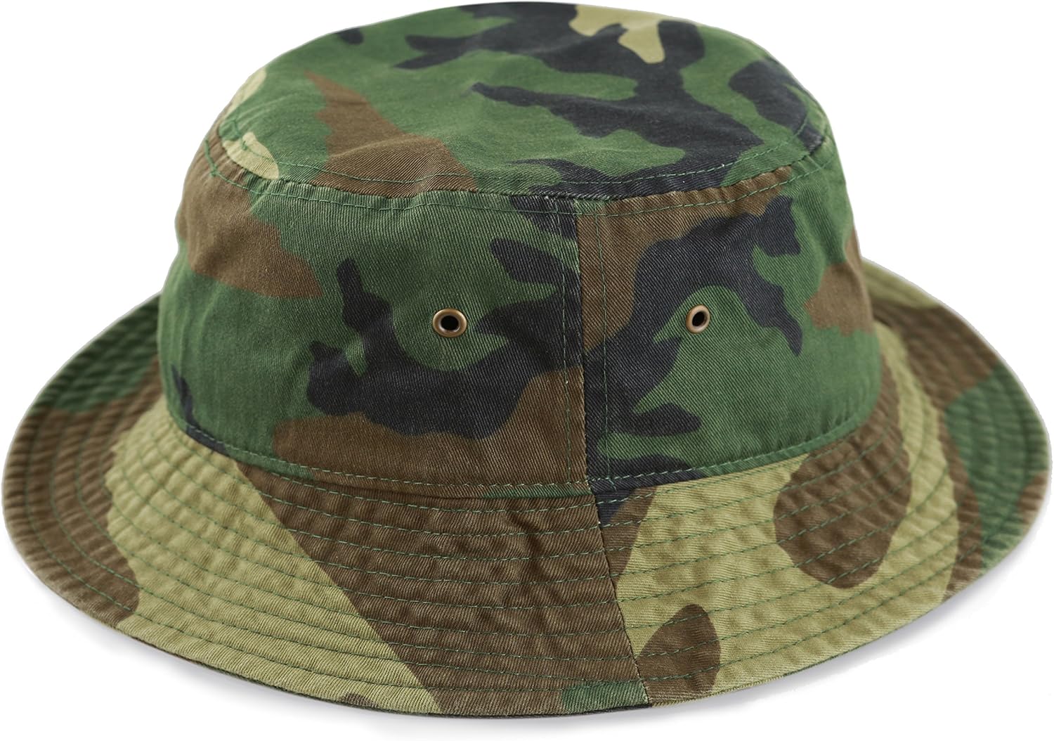 The Hat Depot Youth Kids Washed Cotton & Lightweight Nylon Packable Bucket Travel Hat Cap