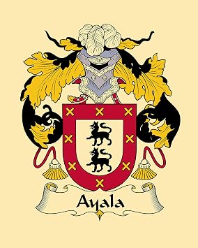 Carpe Diem Designs Ayala Coat of Arms/Ayala Family Crest 8X10 Photo Print for Framing, Personalized Gift, Wedding Gift