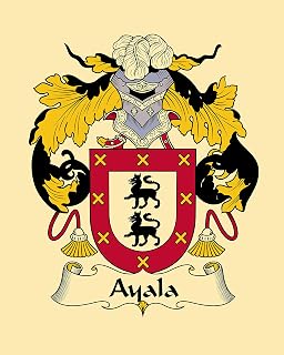 Ayala Coat of Arms/Ayala Family Crest 8X10 Photo Print for Framing, Personalized Gift, Wedding Gift