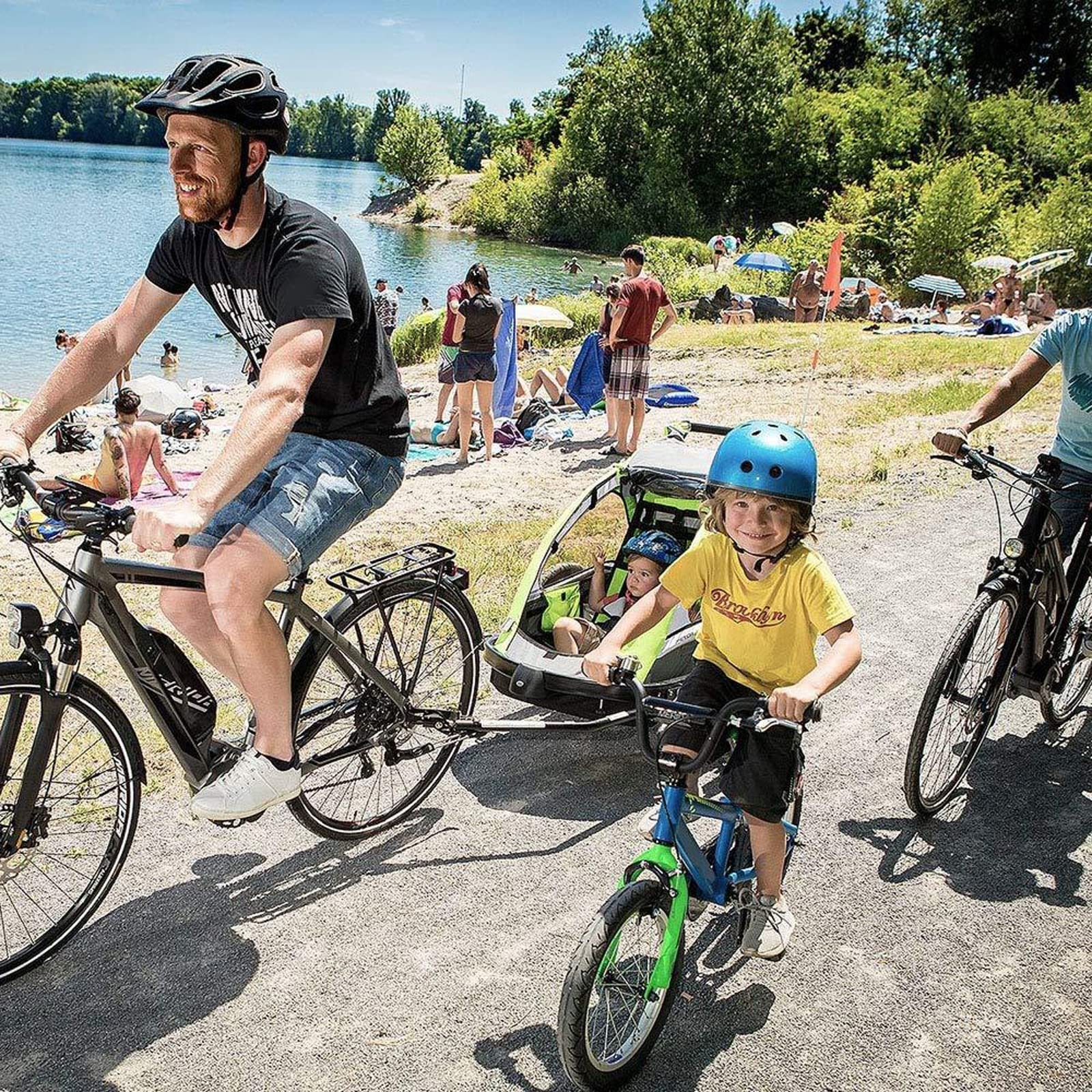 Gancio Traino per Biciclette, Adattatore Rimorchio per Bambini, Accessori per Biciclette da Carico