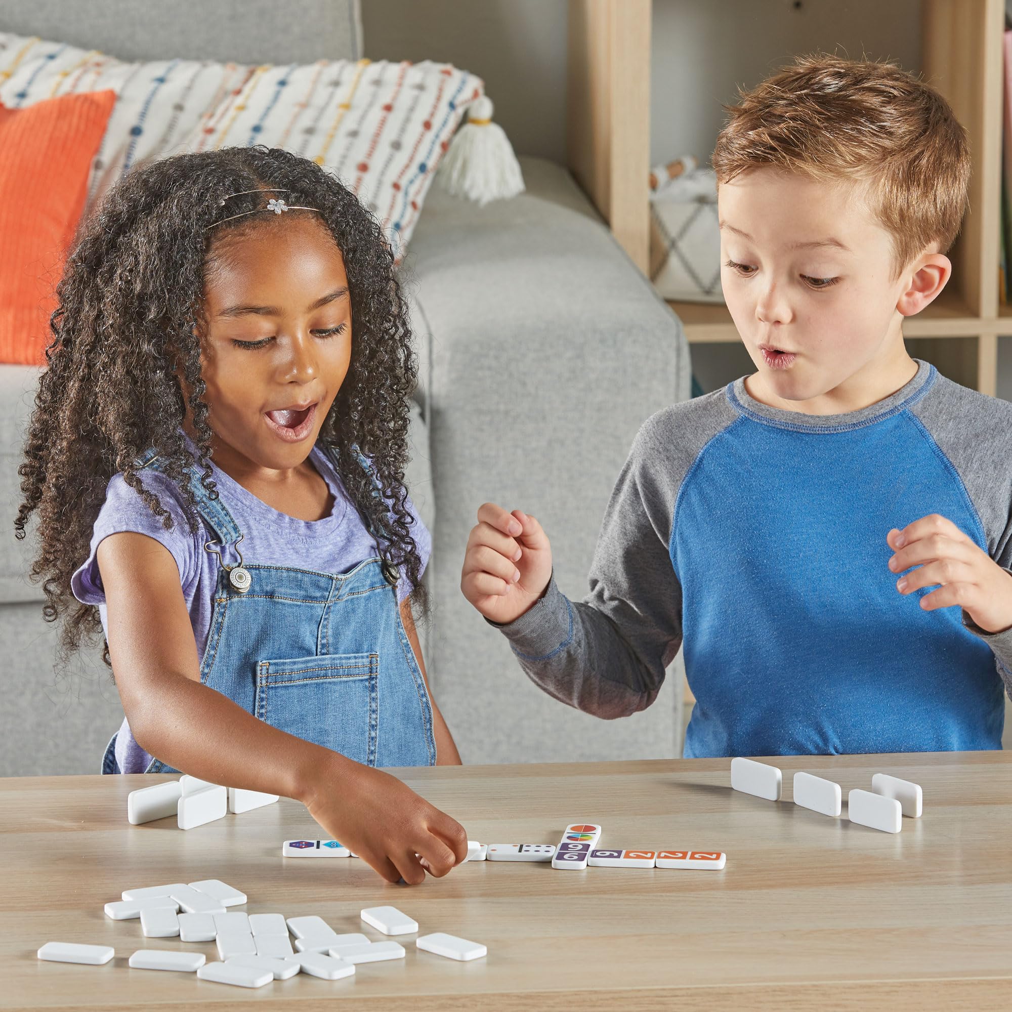 Learning Resources Numberblocks Dominós Reutilizables, 112 Dominós con Caja de Almacenamiento, Juego Educativo para Aprender los Números y Las Formas, Regalo para Niños y Niñas de 3, 4, 5+ Años