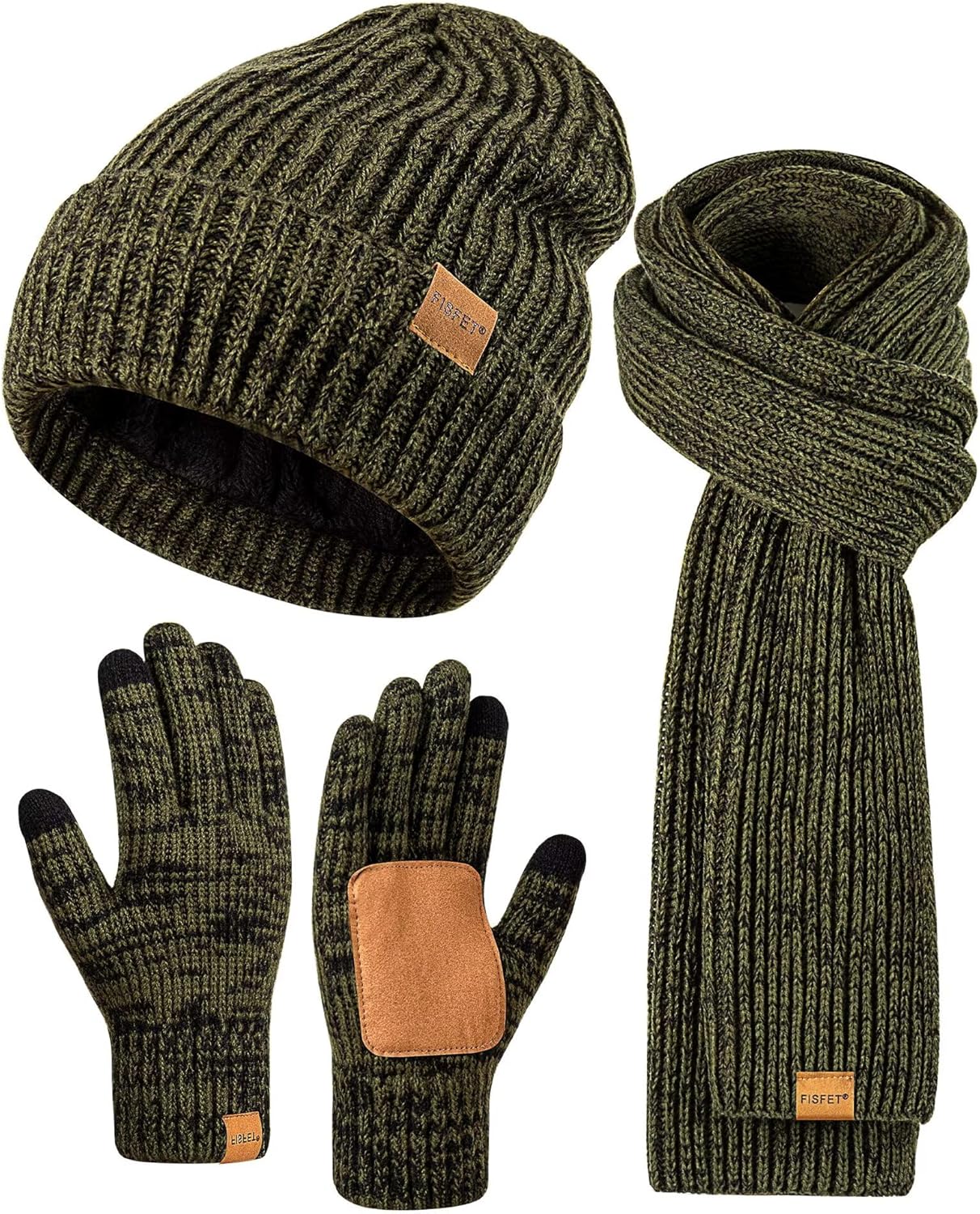 Men’s & Women’s 3-in-1 Winter Hat, Gloves, Scarf Set for Cold Weather Men’s & Women’s 3-in-1 Winter Hat, Gloves, Scarf Set for Cold Weather