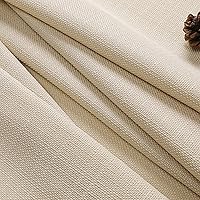 Vista 6 de Chyhomenyc Short Curtains 36 Inch Length, Faux Linen Textured Small Kitchen Curtains, Light Filtering Half Window Curtains for Bathroom Basement Aqua