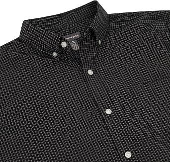 Van Heusen Men's Wrinkle Free Short Sleeve Button Down Check Shirt