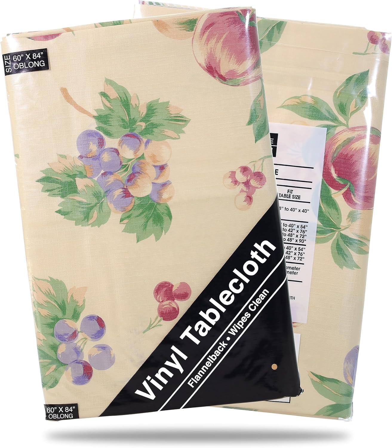 BRODER MFG. INC. Apple Delicious Design Flannel Backed