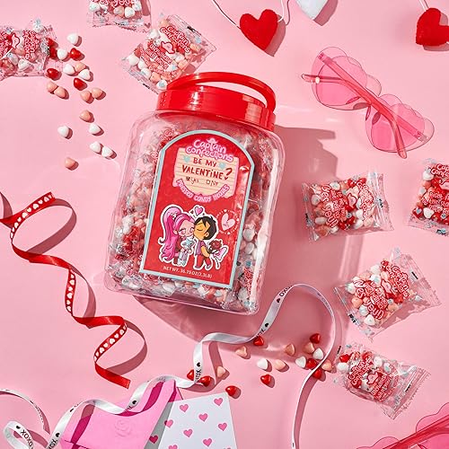 Miniatura 4 de Captain Confections - 35 mini bolsas de dulces con forma de corazón de caramelo para el día de San Valentín (35 x 1 onza1.06 oz)