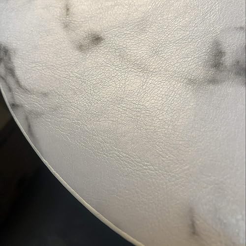 Miniatura 6 de Jovono - Juego de manteles individuales y portavasos redondos 4 manteles y 4 portavasos de piel sintética de doble costura diámetro de mantel de 13