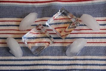 ClearlyFrozen Ice Tray For Crystal Clear 1.3 Cubes & 5 Tall Drink Spears