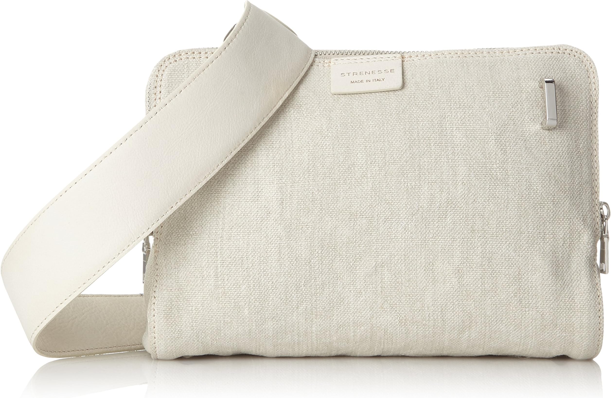 Strenesse Bag Kara Linen, Women’s Clutch, Off-White (Offwhite), 7x20x25 cm (B x H x T)