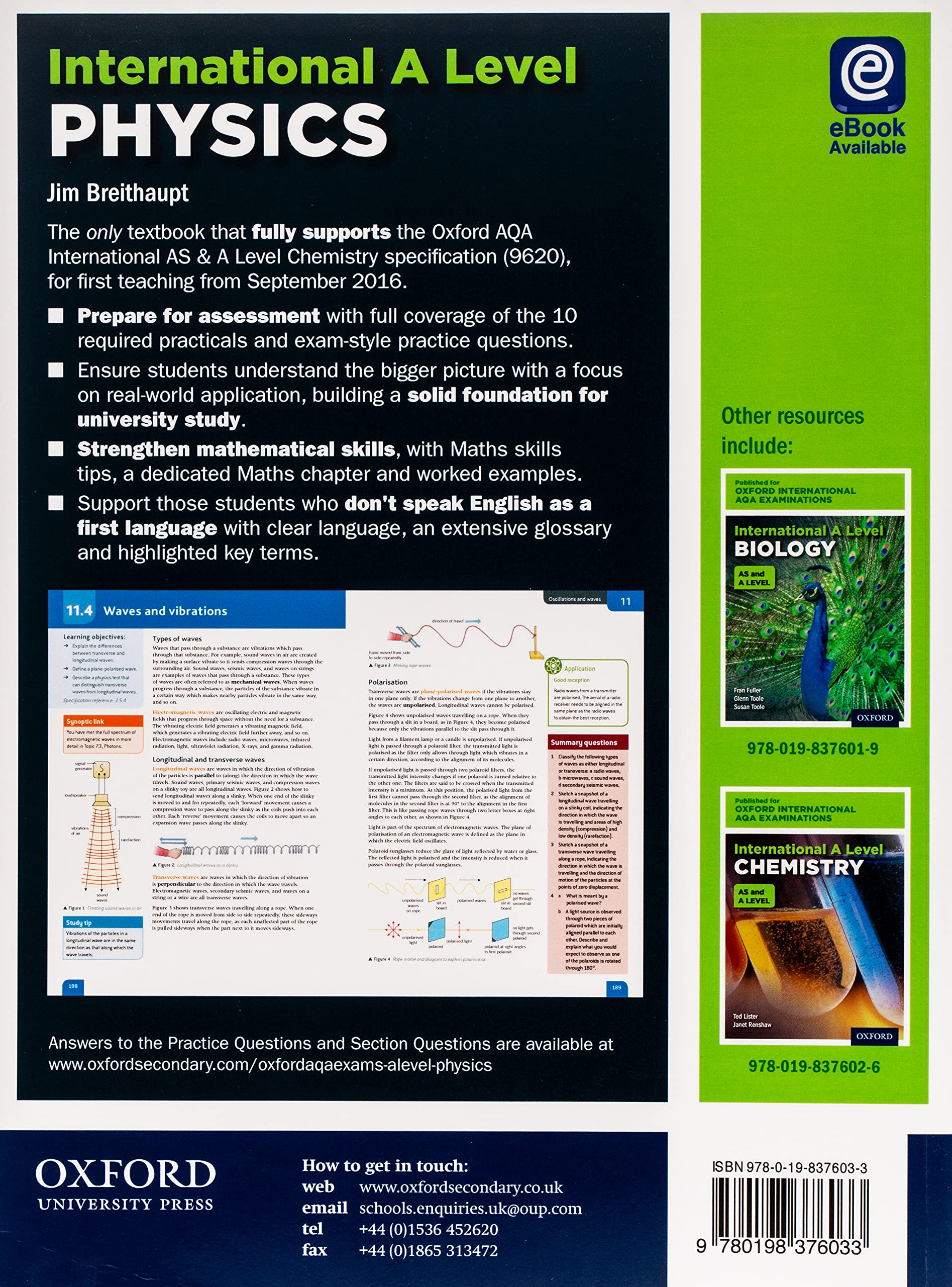 OxfordAQA International A-level Physics (9630): Student Book