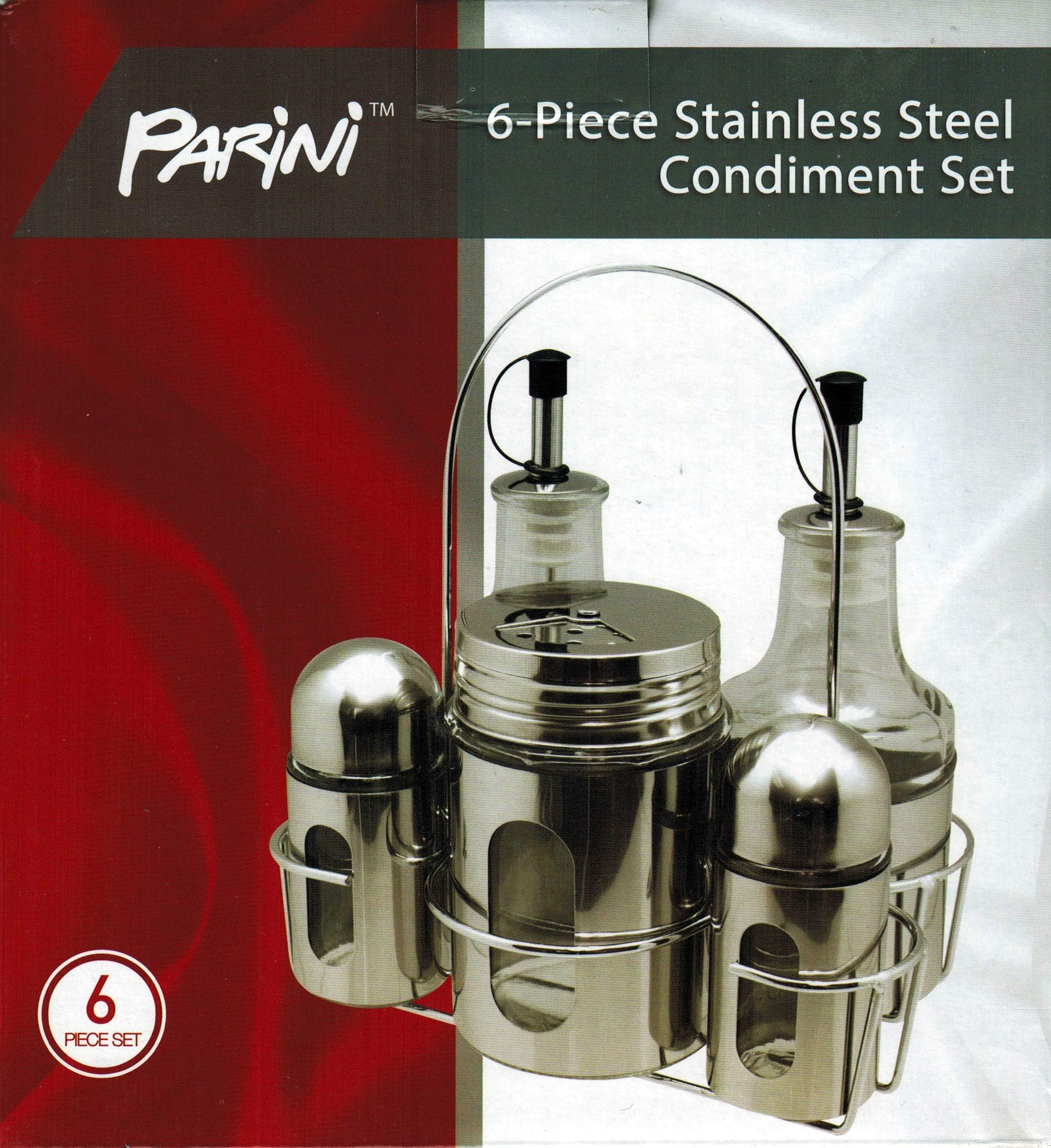6-Piece Stainless Steel Condiment Set