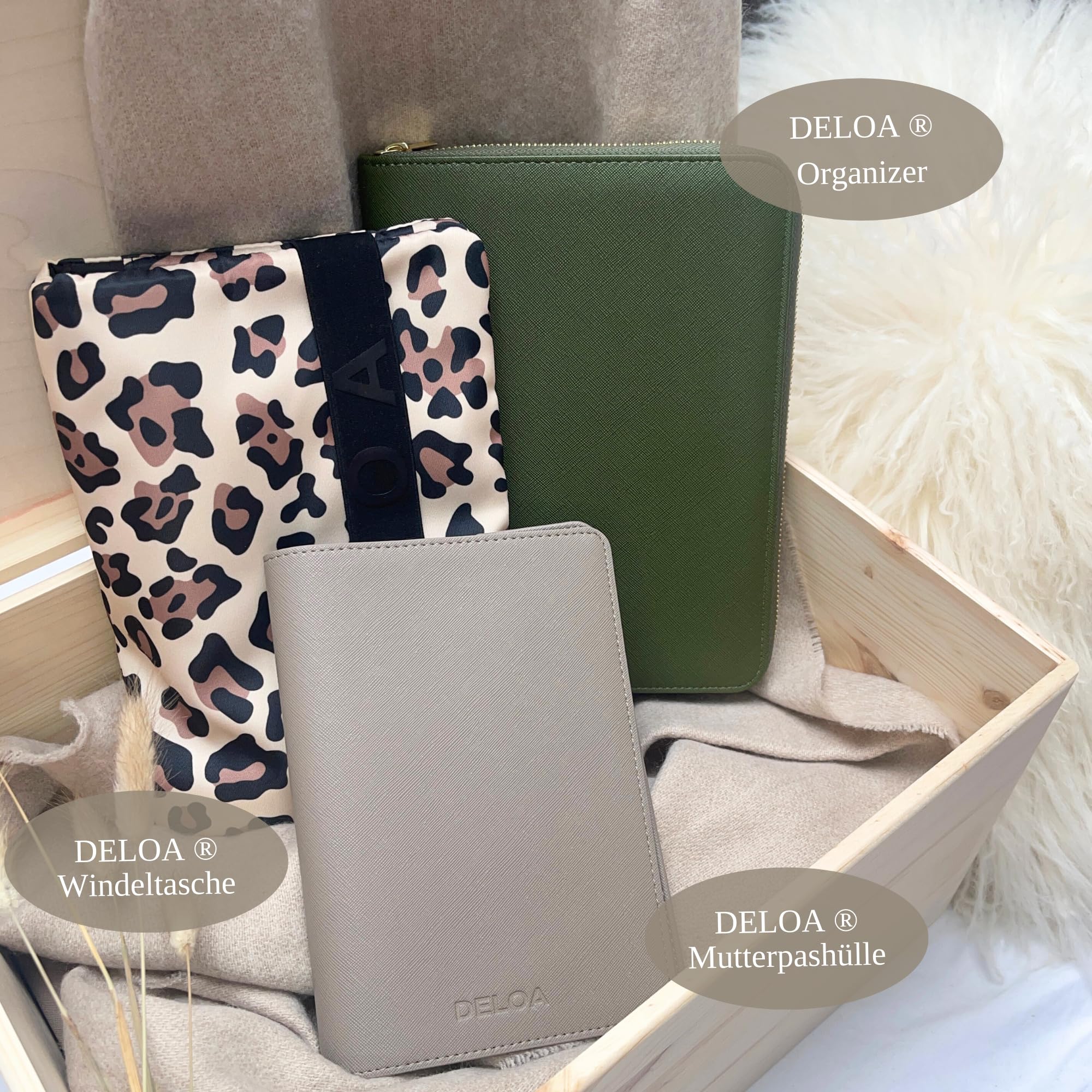 Borsa per pannolini da viaggio con molto spazio per bambini (limone)