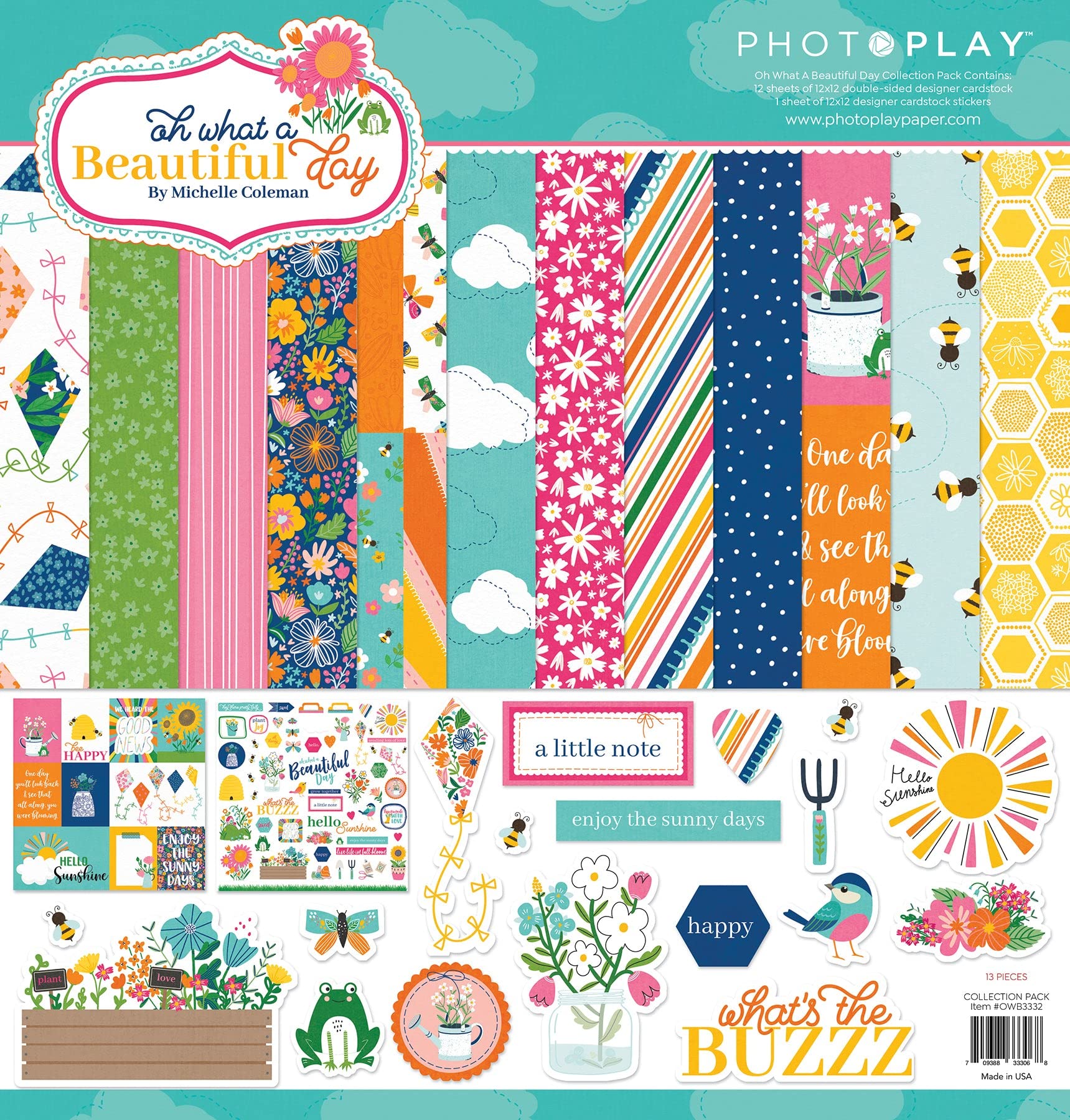 PhotoPlay Oh What A Beautiful Day papier scrapbooking pour immortaliser vos souvenirs de vacances