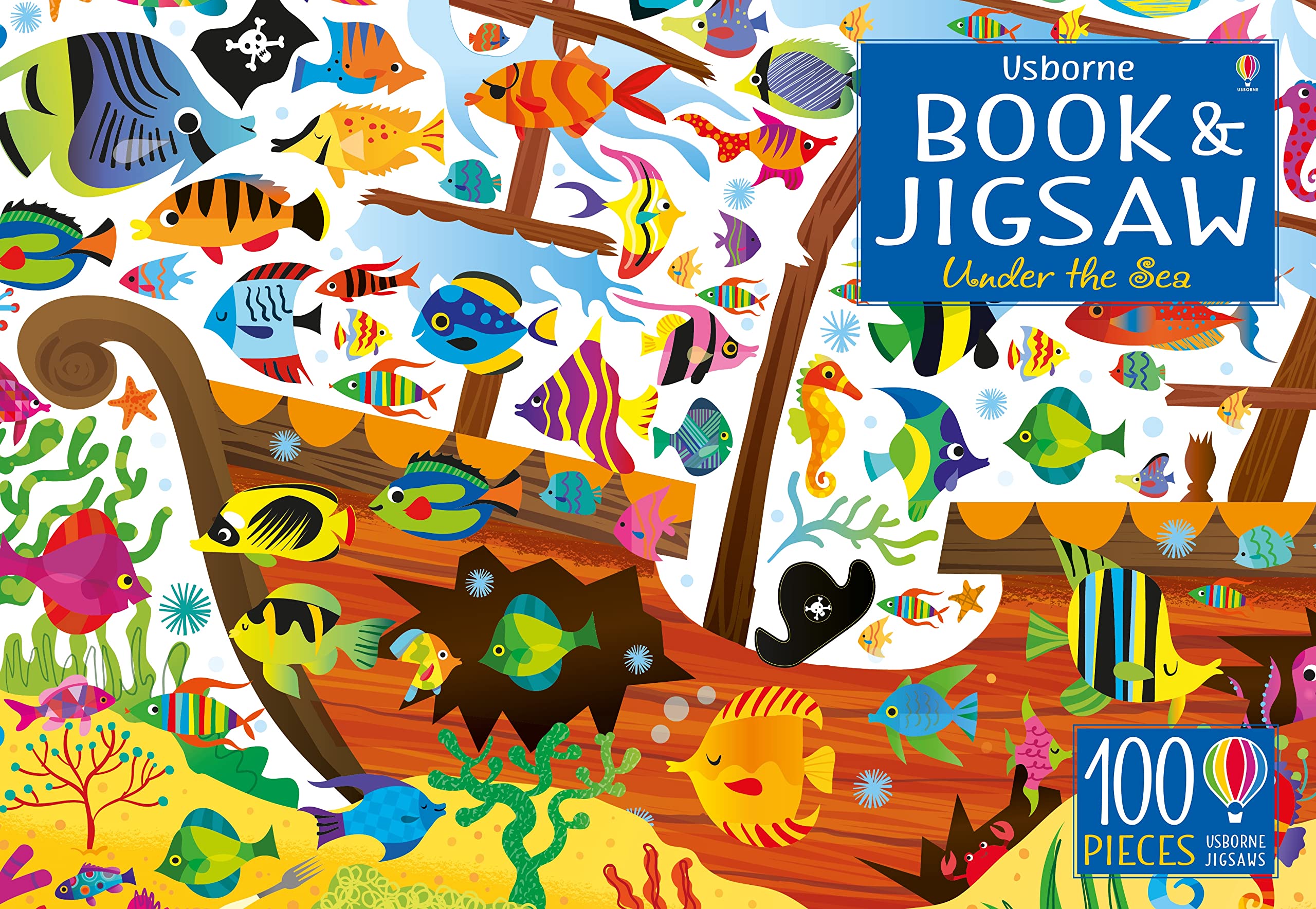Usborne Jigsaw with a Book: Under the Sea (Jigsaws): 1 (Usborne Book and Jigsaw) Hardcover – 1 Aug. 2017