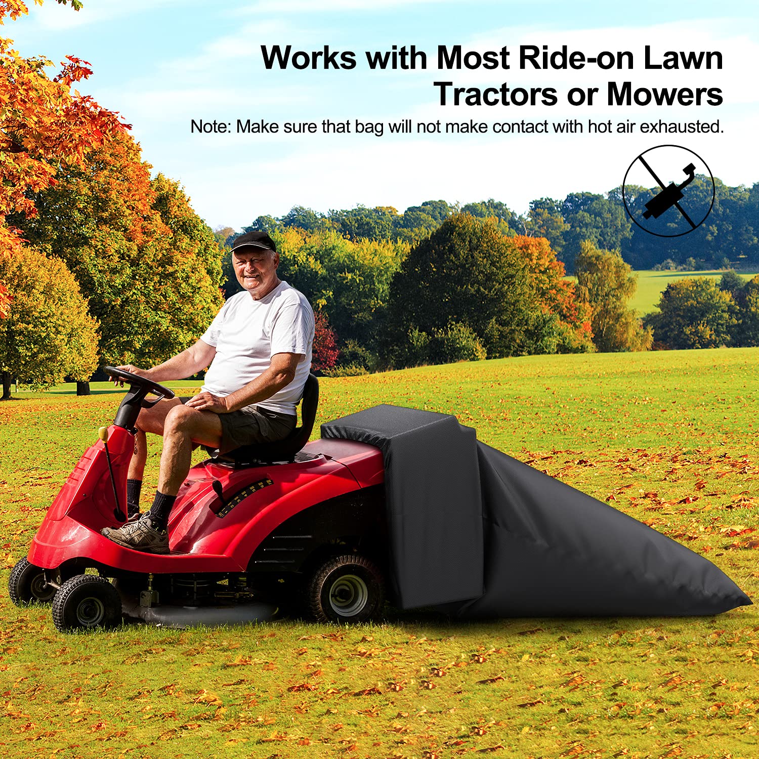 Bagger Chute Craftsman Riding Mower Leaf Attachment Catcher Bag