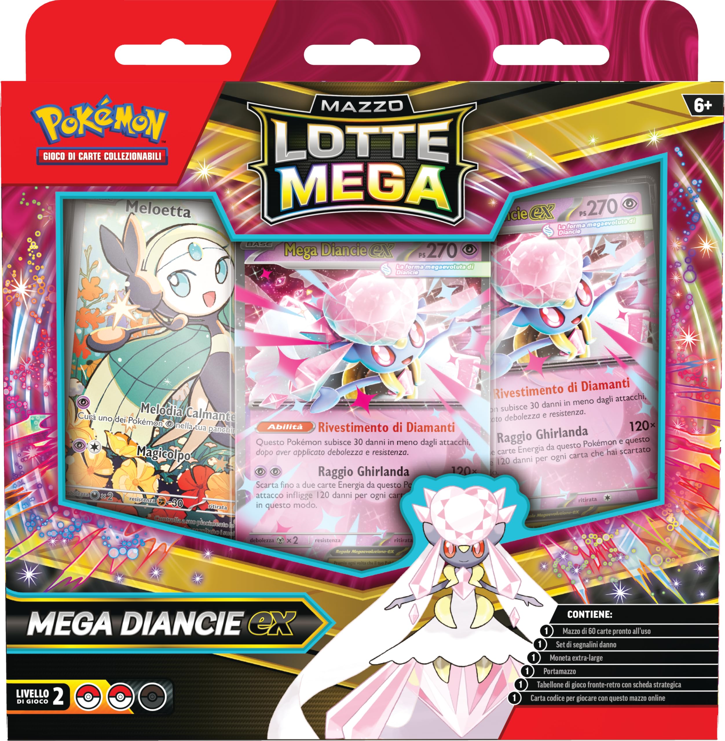 Pokémon: Mazzo Lotte Mega Diancie-ex del GCC (mazzo di 60 carte pronto all’uso)
