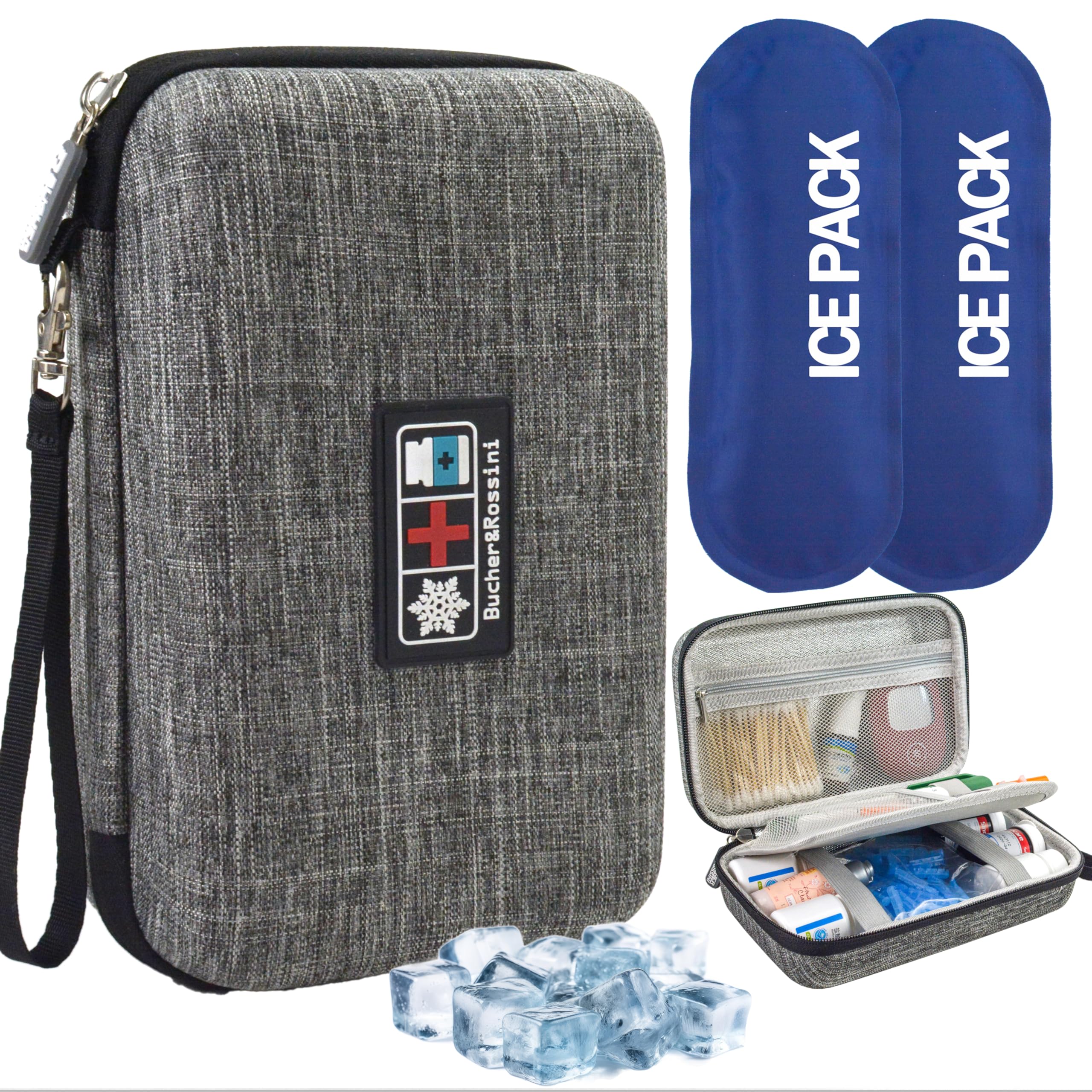 Insulin Cooler Travel Case, Refrigerated Insulin Supplies Orangizer Long Cooling Effect Daily Companion Cooler Case for Diabetes